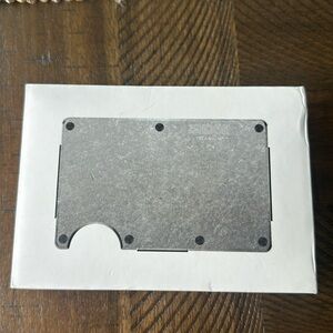 NIB The Ridge Mens Minimalist Aluminum Metal Wallet